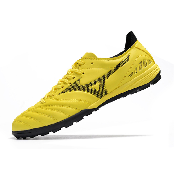 Chuteira Society Mizuno Morelia Sala TF Amarela e Preta - VENI Futebol