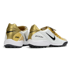 Nike Air Zoom Total 90 III White and Gold Turf TF Football Boot