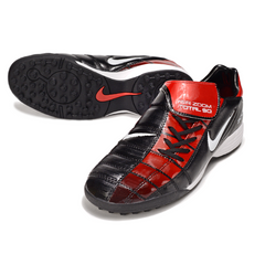 Botas de fútbol Nike Air Zoom Total 90 III Turf TF negras y rojas