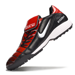 Botas de fútbol Nike Air Zoom Total 90 III Turf TF negras y rojas
