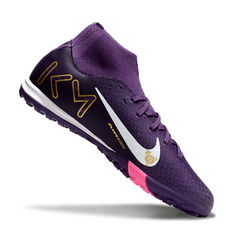 Botas de fútbol Nike Zoom Mercurial Superfly 10 Academy Mbappé Purple Pack Turf TF