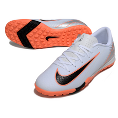 Botas de fútbol Nike Zoom Mercurial Vapor 16 Academy blancas y naranjas Turf TF