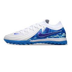 Scarpa da calcio Nike Phantom GX2 Elite Turf TF bianca e blu
