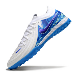 Scarpa da calcio Nike Phantom GX2 Elite Turf TF bianca e blu