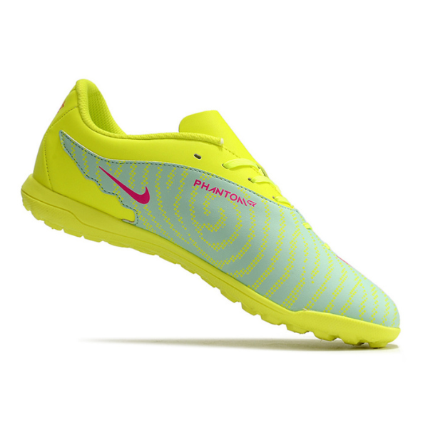Chuteira Society Nike Phantom GX Academy TF Amarela, Verde e Rosa - VENI Futebol