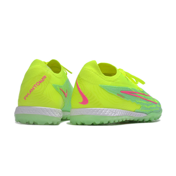 Chuteira Society Nike Phantom GX Elite TF Verde e Rosa - VENI Futebol