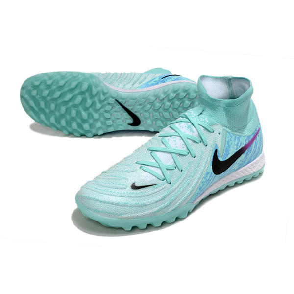 Chuteira Society Nike Phantom Luna 2 Elite TF Azul Claro e Preta - VENI Futebol