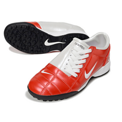 Bota de fútbol Nike Total 90 III Turf TF roja y blanca