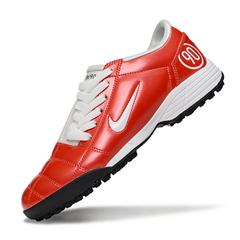 Bota de fútbol Nike Total 90 III Turf TF roja y blanca