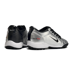 Botas de fútbol Nike Total 90 III Turf TF plateadas y negras