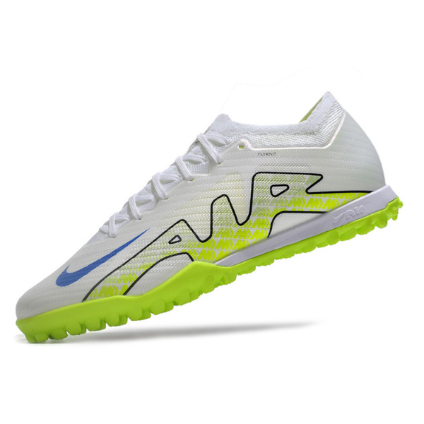 Chuteira Society Nike Zoom Mercurial Vapor 15 Elite TF Branca e Verde - VENI Futebol