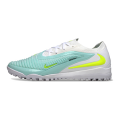 Scarpa da calcio Nike Phantom 6 Elite Turf TF bianca e verde acqua