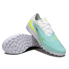 Scarpa da calcio Nike Phantom 6 Elite Turf TF bianca e verde acqua