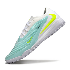 Scarpa da calcio Nike Phantom 6 Elite Turf TF bianca e verde acqua