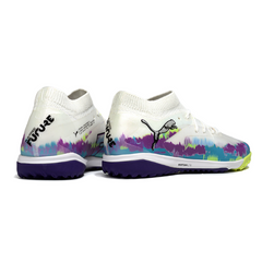 Scarpa da calcio Puma Future 8 Turf TF bianca, viola e verde