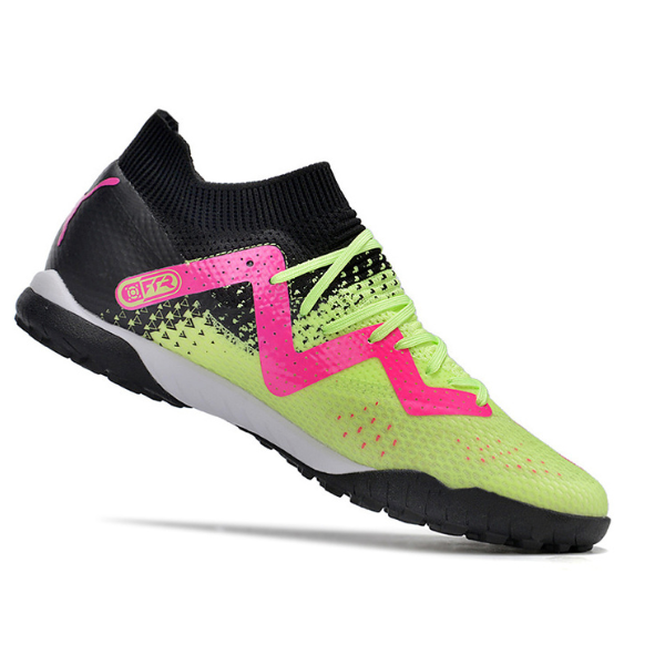 Chuteira Society Puma Future Ultimate TF Verde e Rosa - VENI Futebol