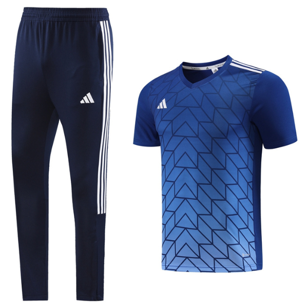 Conjunto Adidas Camiseta + Calça Azul - VENI Futebol