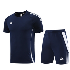 Conjunto Adidas Camiseta + Short Azul Escuro - VENI Futebol