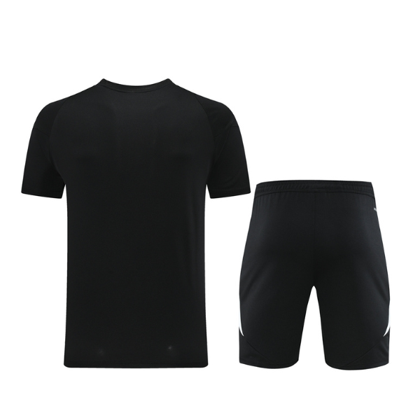 Conjunto Adidas Camiseta + Short Preto e Branco - VENI Futebol