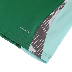 Completo da allenamento Adidas Green T-shirt e pantaloncini 