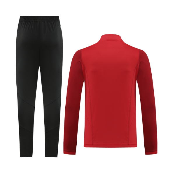 Conjunto de Frio Adidas Blusão + Calça Vermelho e Preto - VENI Futebol
