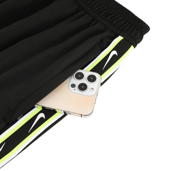 Conjunto Nike Camiseta + Short Preta e Verde - VENI Futebol