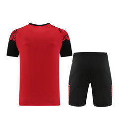 Conjunto Puma Camiseta + Short Vermelha e Preta - VENI Futebol