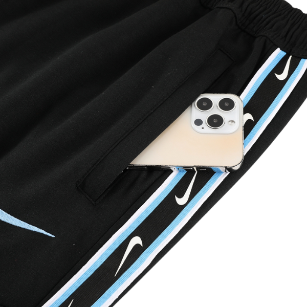 Conjunto de Frio Nike Jaqueta + Calça Preta e Azul Claro - VENI Futebol