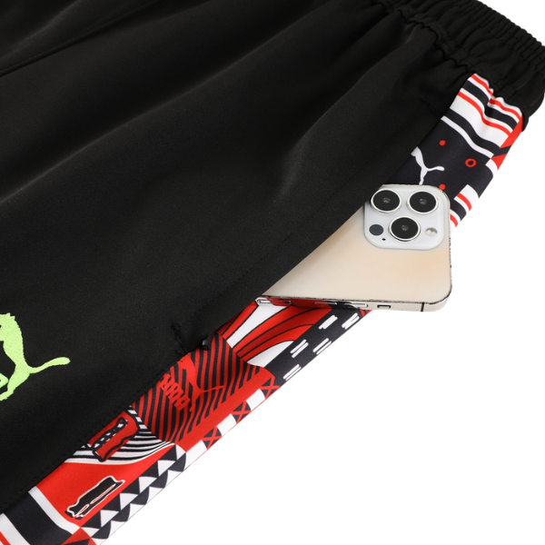 Conjunto de Frio Puma Jaqueta + Calça Preta, Vermelha e Cinza - VENI Futebol