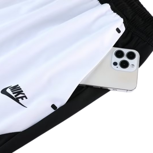 Conjunto Nike Camiseta + Short Branca e Preta - VENI Futebol