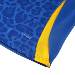 Adidas Cold Set blu, giallo e nero, top e pantaloni Cold Set con cerniera a un quarto