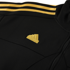 Adidas Black and Yellow Cold Set Jacket and Pants