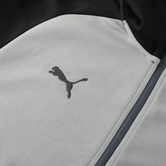 Puma Grey and Black Cold Set Jacket and Pants