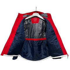 Giacca a vento Adidas bianca blu rossa