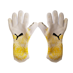 Puma Future Match White and Yellow Goalkeeper Gloves