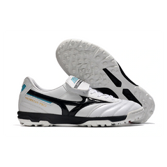 Mizuno Morelia Sala Classic White Black and Blue Turf TF Football Boot