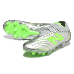 New Balance Tekela Elite V5 Silver and Green Firm Ground FG Football Boot
