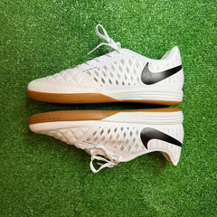 Nike Lunar Gato II White and Gray Indoor IC Football Boot Size 42 Eur