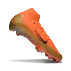 Botas de fútbol Nike Air Zoom Mercurial Superfly 10 Elite Naranja y Oro para Terreno Firme (FG)