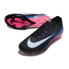 Scarpa da calcio Nike Air Zoom Mercurial Vapor 16 Elite nera, rosa e blu per terreni compatti FG