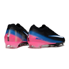 Scarpa da calcio Nike Air Zoom Mercurial Vapor 16 Elite nera, rosa e blu per terreni compatti FG