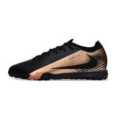 Bota de fútbol Nike Zoom Mercurial Vapor 16 Elite Turf TF negra y bronce