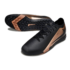 Bota de fútbol Nike Zoom Mercurial Vapor 16 Elite Turf TF negra y bronce