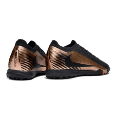 Bota de fútbol Nike Zoom Mercurial Vapor 16 Elite Turf TF negra y bronce