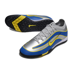 Scarpa da calcio Nike Zoom Mercurial Vapor 16 Elite Turf TF grigia, blu e gialla