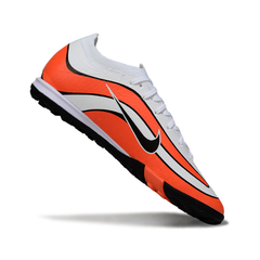 Scarpa da calcio Nike Zoom Mercurial Vapor 16 Elite bianca arancione e nera Turf TF