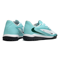 Scarpa da calcio Nike Phantom 6 Academy Turf TF bianca e azzurra