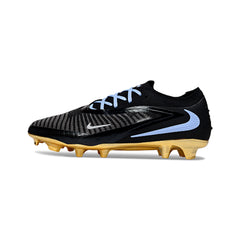 Nike Phantom 6 Elite Black and Golden Firm Ground FG Football Boot