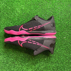 Nike Reactgato Black and Pink Indoor IC Football Boot Size 42 Eur
