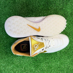 Nike Tiempo 7 R10 Elite White and Golden Turf TF Football Boot Size 43 Eur